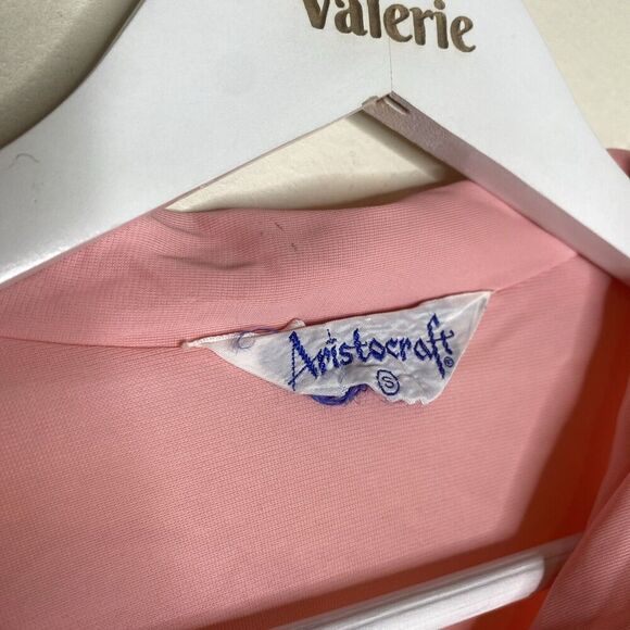 Aristocraft Vintage *Flaws* Pink Nylon Pajama Top Size Small - Picture 7 of 13